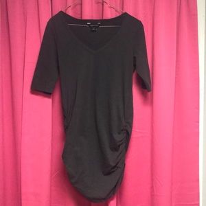 Grey Moda V Neck Tunic